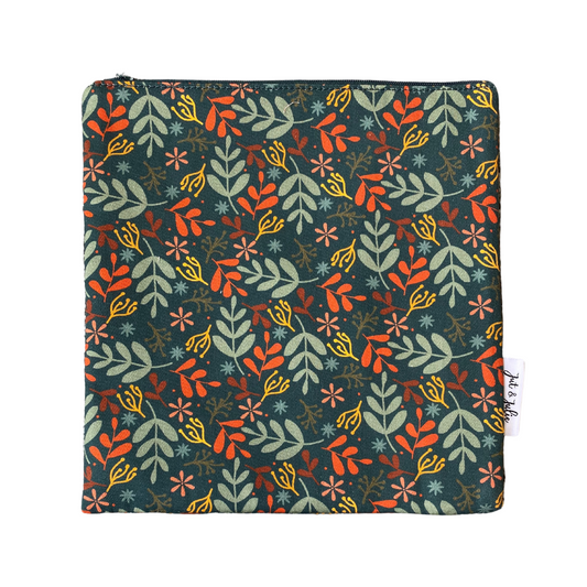 Wasbaar boterhamzakje 2.0 | Blaadjes 22x22cm