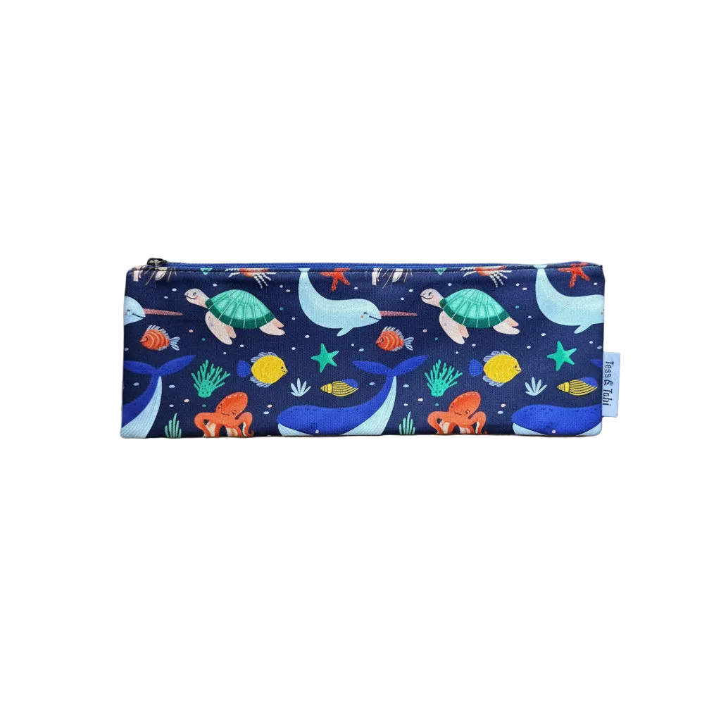 Wasbaar tandenborstelzakje - Oceaan - 10 x 30 cm