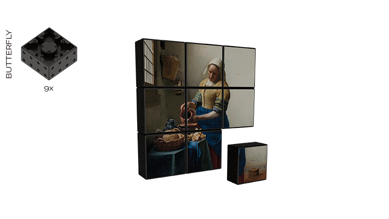 Magnetic Building Blocks The Milkmaid (9 pieces)