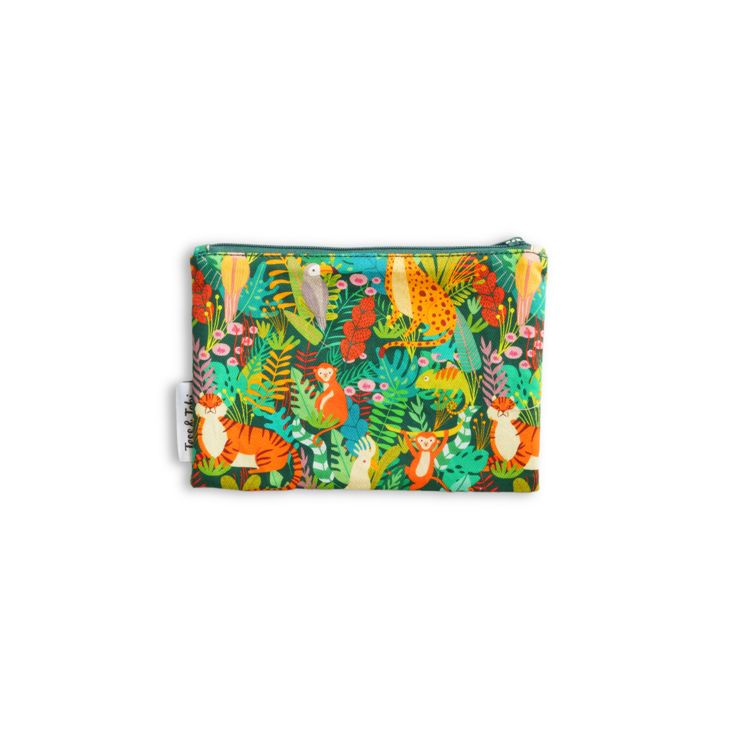 Wasbaar snackzakje | jungle | 12x18cm