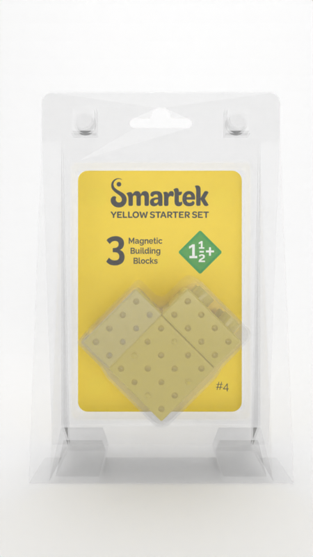 Magnetic Building Blocks Starter Set - Yellow