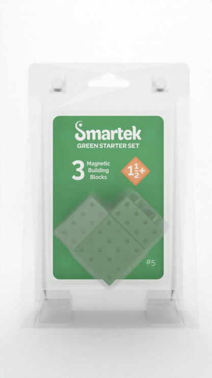 Magnetic Building Blocks Starter Set - Green