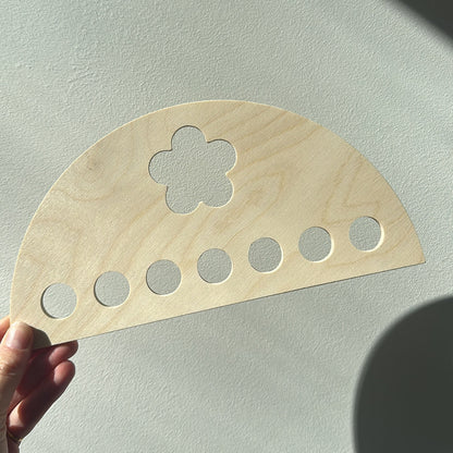 Wooden display big - flower