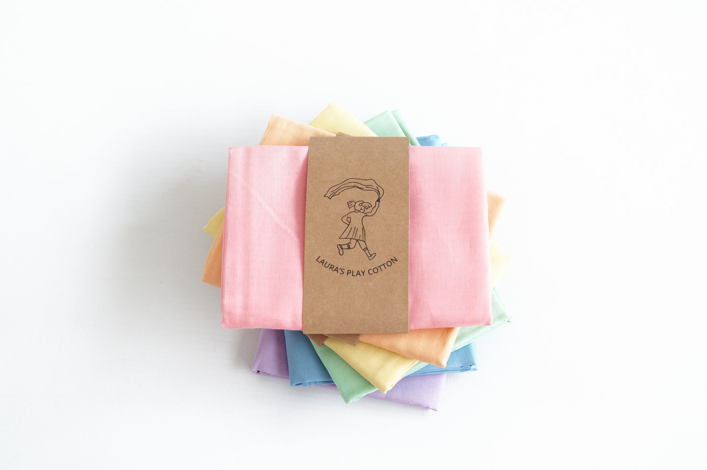 Set speeldoeken 6x pastel 90 x 90