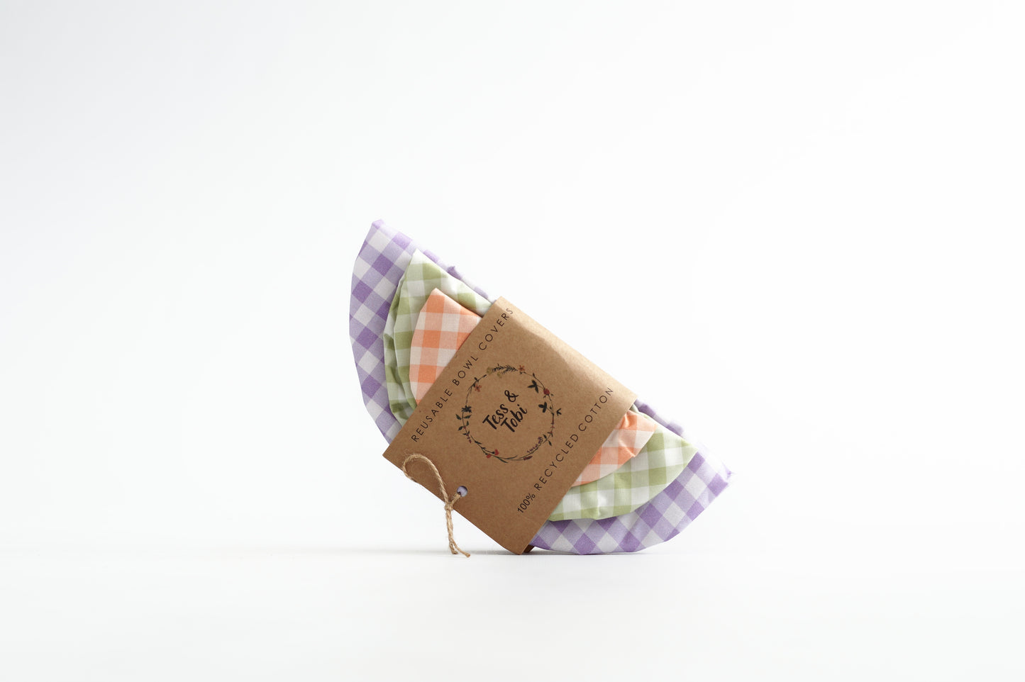 Tess &amp; Tobi | bowl covers | set of 3 | Checks