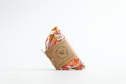 Tess &amp; Tobi | bowl covers | set of 4 | Retro flowers