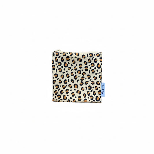 Wasbaar snackzakje - Panter - 14 x 14 cm