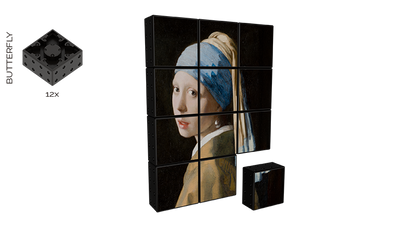 Magnetic Building Blocks Girl with a Pearl Earring (12 pieces)