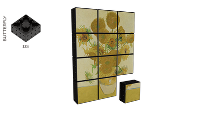 Magnetic Building Blocks Sunflowers (12 pieces)