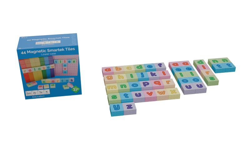 Magnetic Building Blocks Small Letters (44 pieces)