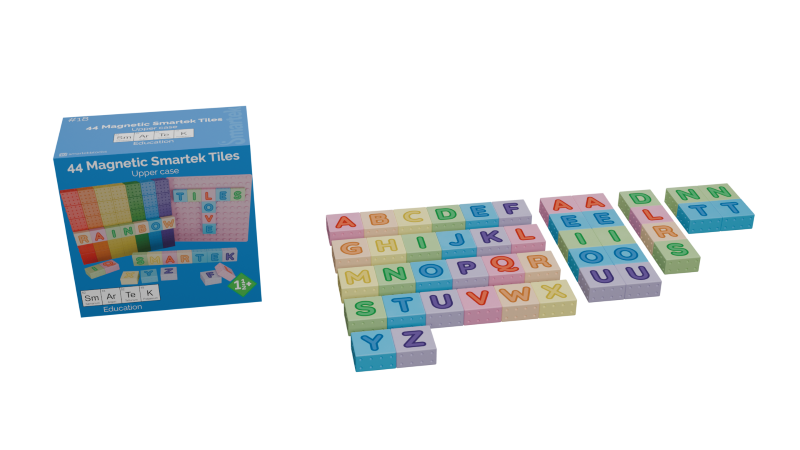 Magnetic Building Blocks Capital Letters (44 pieces)