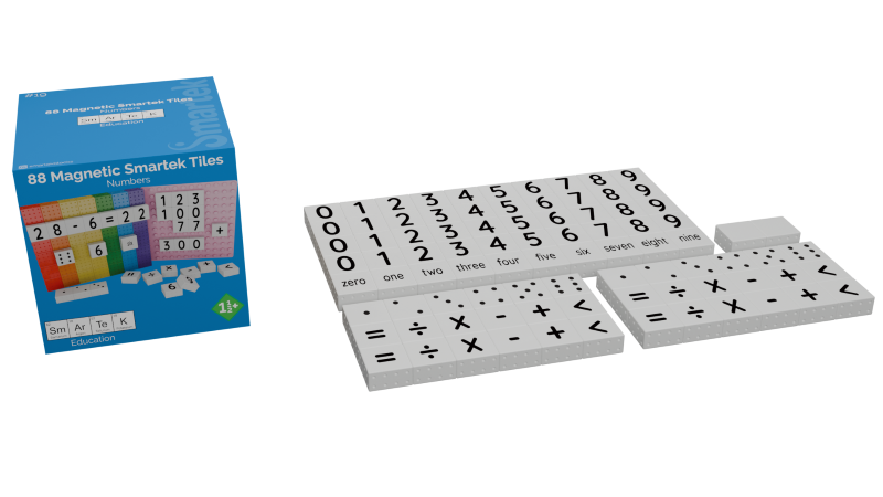 Magnetic Building Blocks Numbers (88 pieces)