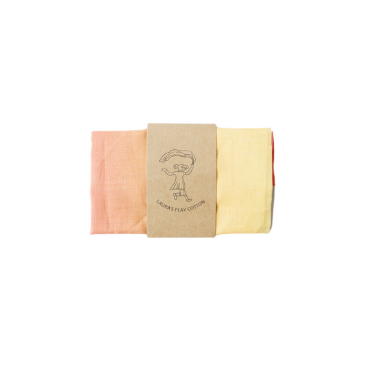 Speeldoek - Pastel regenboog - 50 x 50 cm