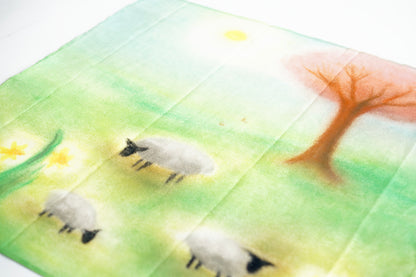 Speeldoek - Lot Bouwes - Lente Weiland 50 x 50 cm