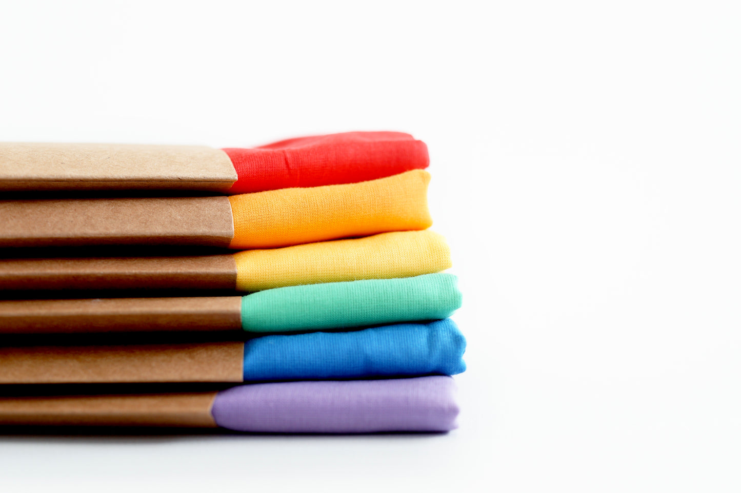 Set speeldoeken 6x regenboog 90 x 90