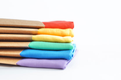 Set speeldoeken 6x regenboog 90 x 90