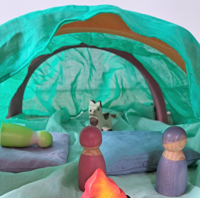 Play cloth - Green - 90 x 90 cm