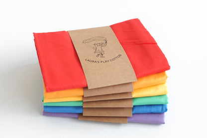 Set speeldoeken 6x regenboog 90 x 90