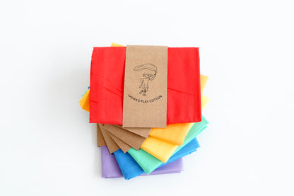 Set speeldoeken 6x regenboog 90 x 90