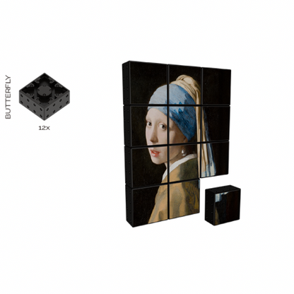 Magnetic Building Blocks Girl with a Pearl Earring (12 pieces)