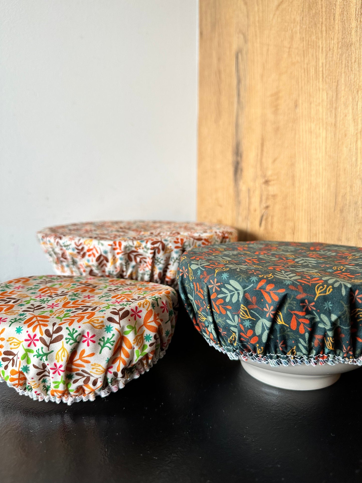 Tess & Tobi  | bowl covers | set van 3 | Blaadjes