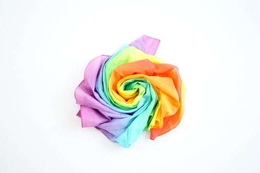 Speeldoek - Pastel regenboog 145 x 145 cm