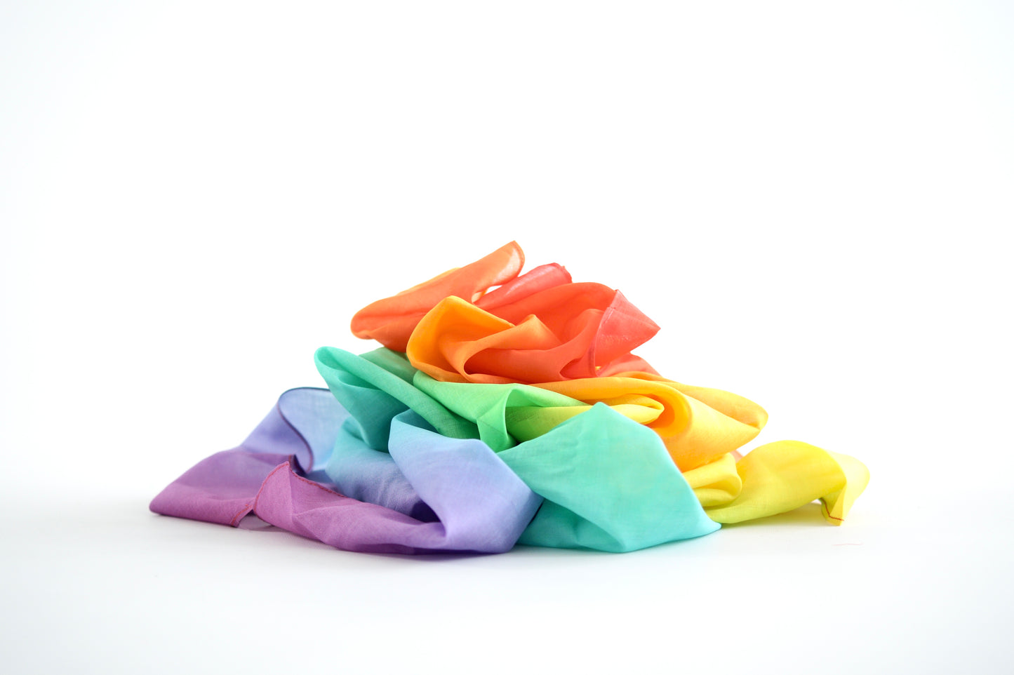 Speeldoek - Pastel regenboog - 120 x 120 cm