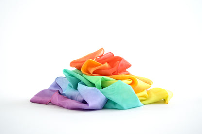 Speeldoek - Pastel regenboog - 120 x 120 cm