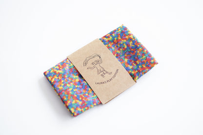 Play cloth - Confetti Rainbow 50 x 50 cm